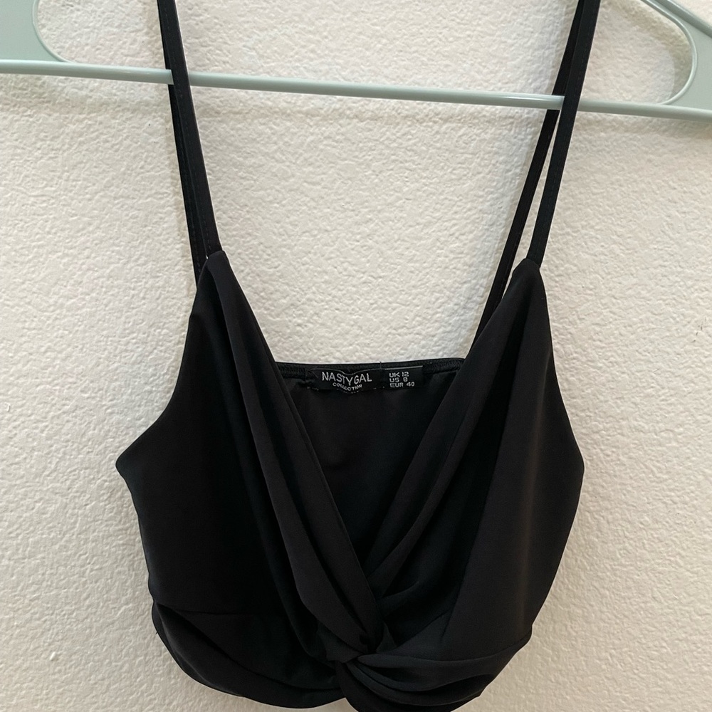 Black crop top